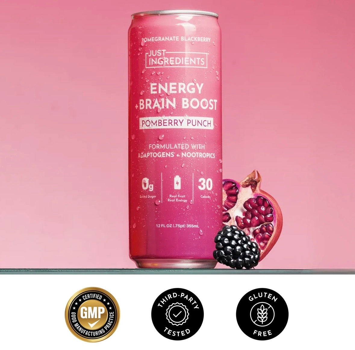 Pomberry Punch Energy + Brain Boost (Single Can)
