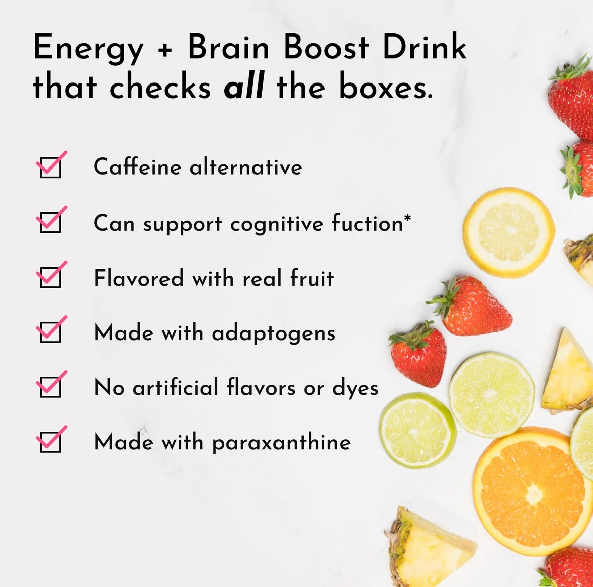 Raspberry Lemonade Brain + Energy Boost Stick