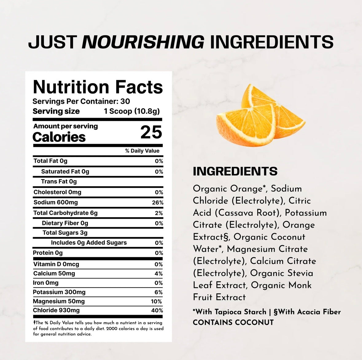 Orange Performance Electrolytes - 30 Servings