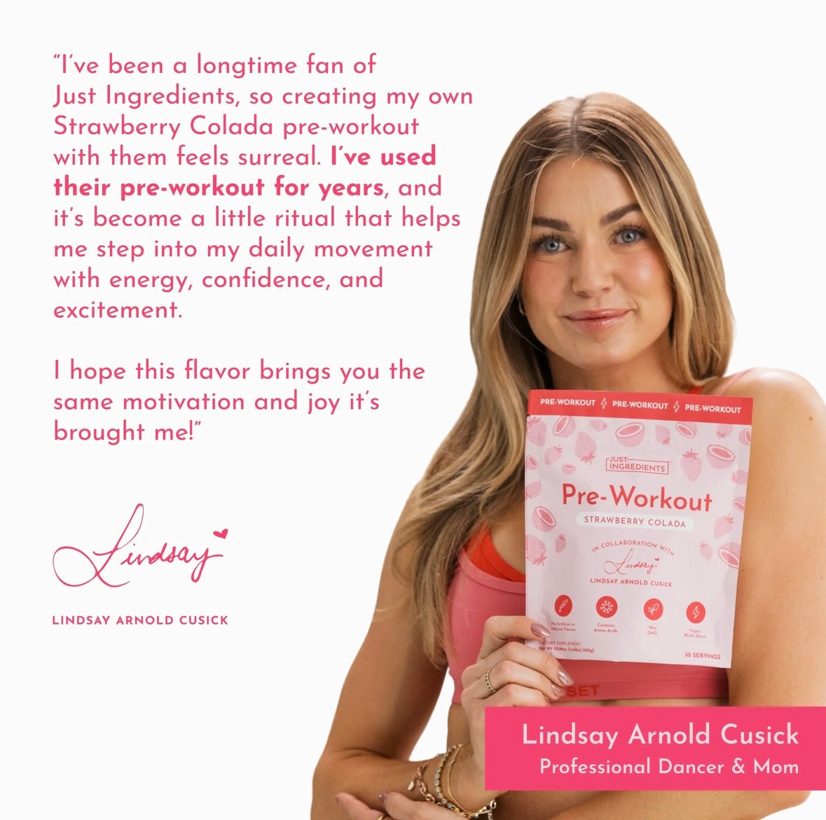 Strawberry Colada - Pre-Workout (by Lindsay Arnold)