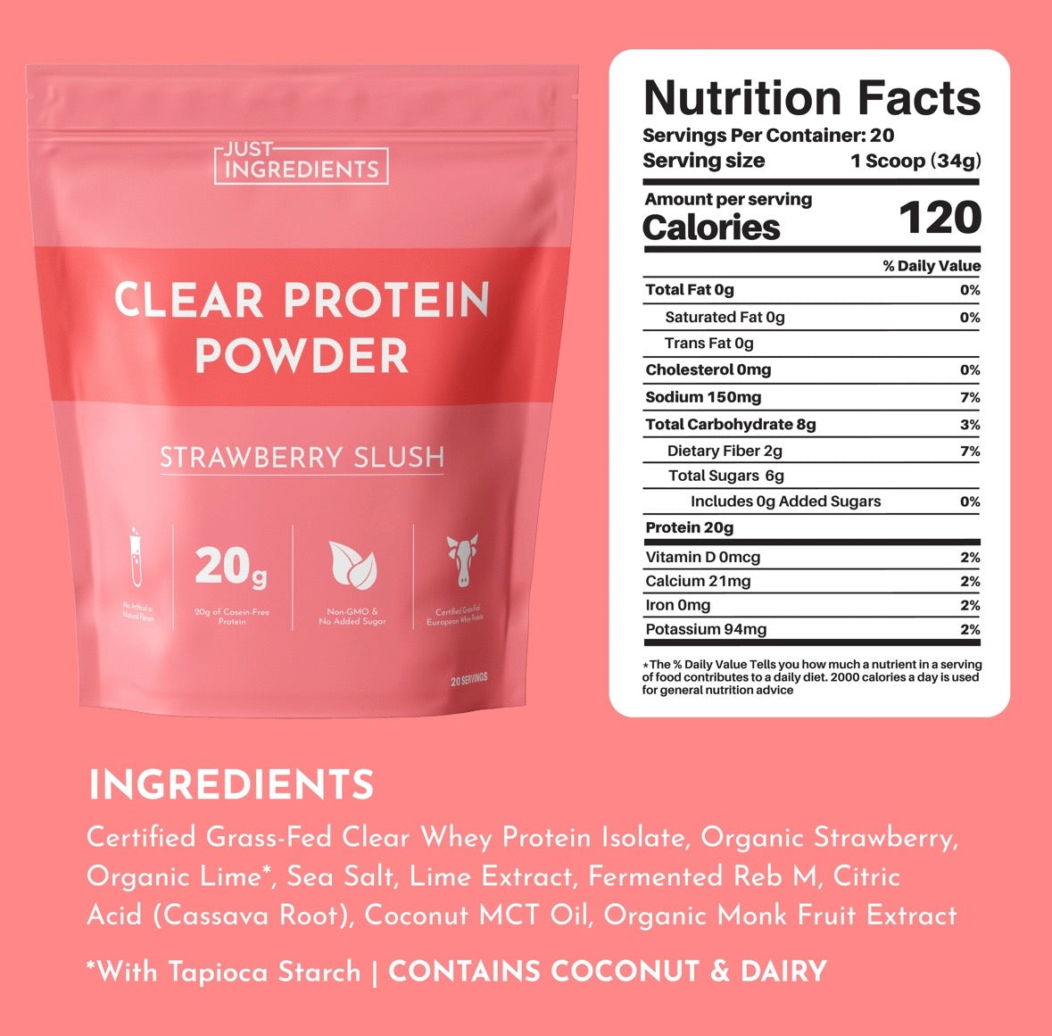 Strawberry Slush - Clear Protein 20 Servings