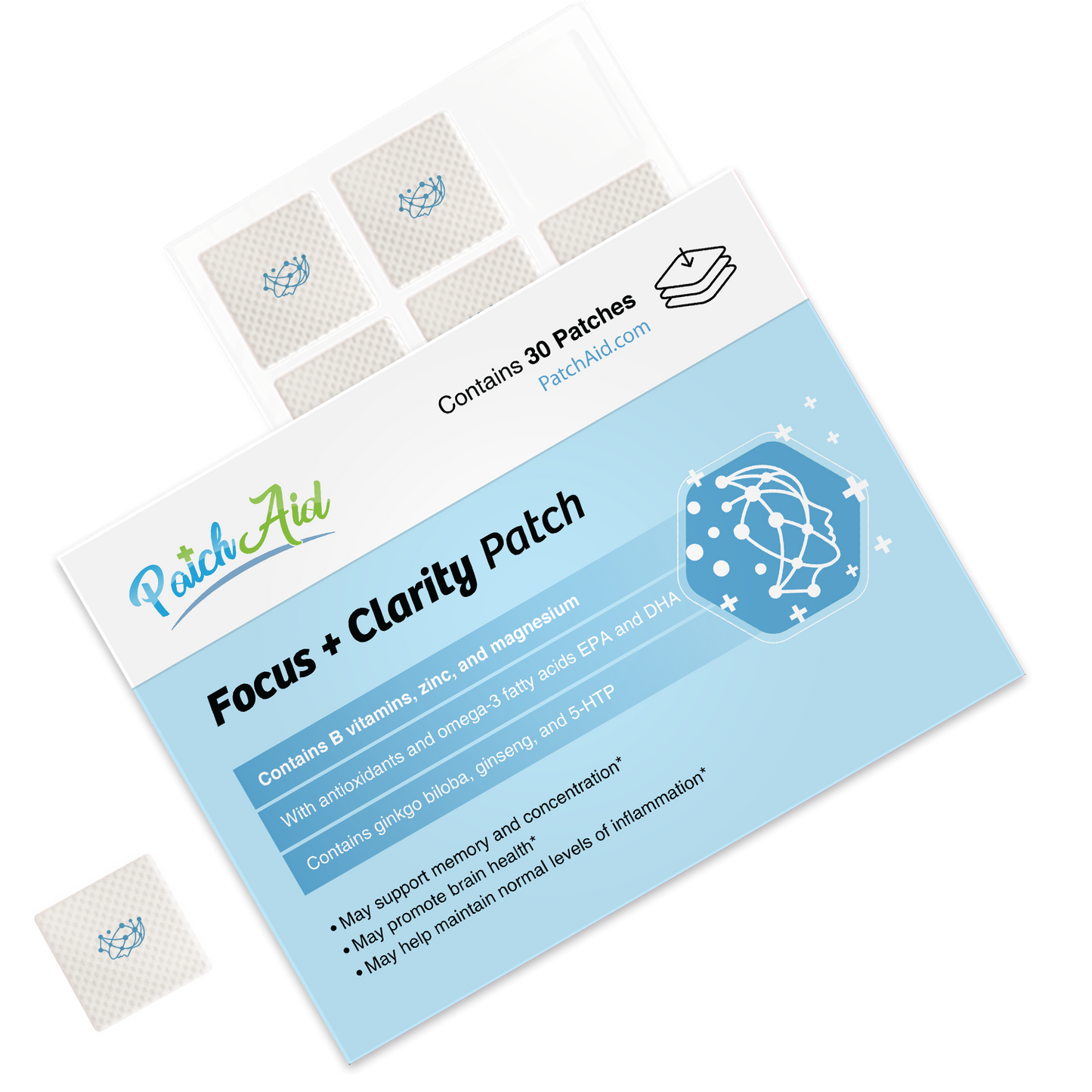 Focus and Clarity Patch - Cognitive & Memory Function: 1-Pack