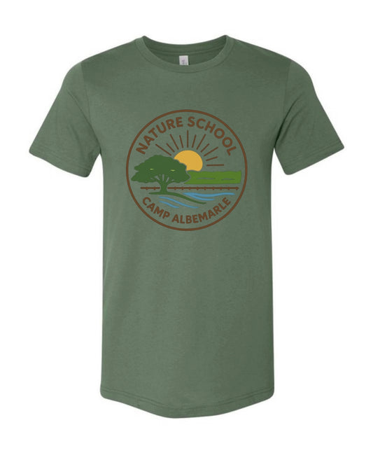 Nature School - Circle Logo T-Shirt - Pine