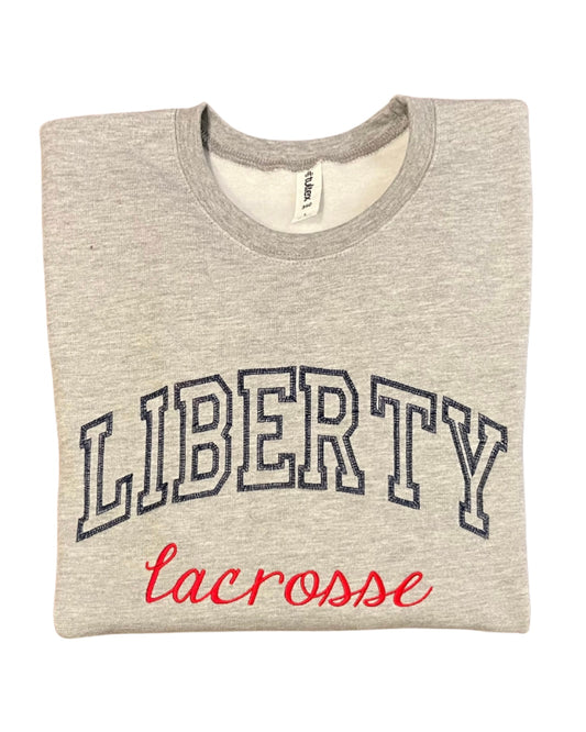 YOUR COLLEGE - Grey Cotton Crewneck (Sport Only)