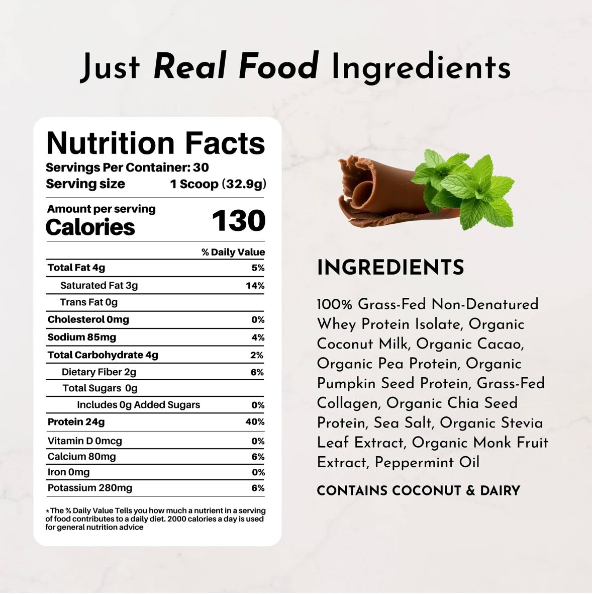 Chocolate Peppermint - Protein Powder