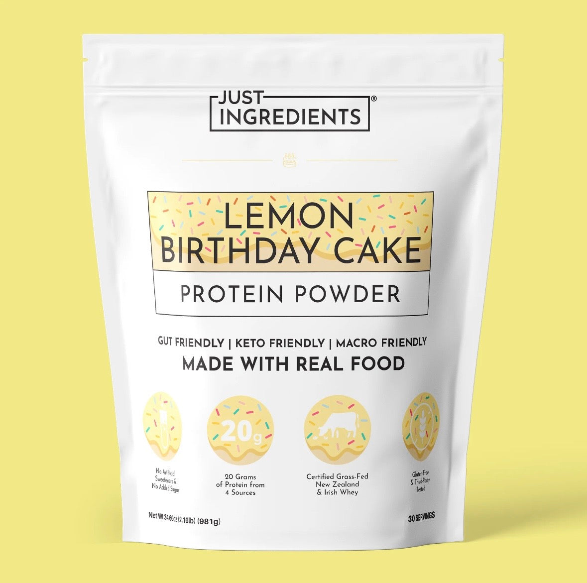 Lemon Birthday Cake - Protein Powder