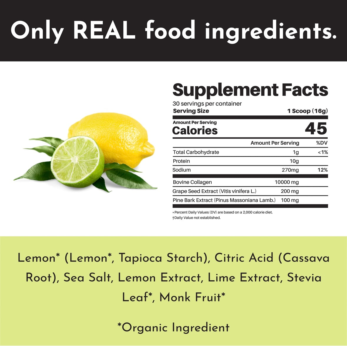 Collagen Peptides - Lemon Lime