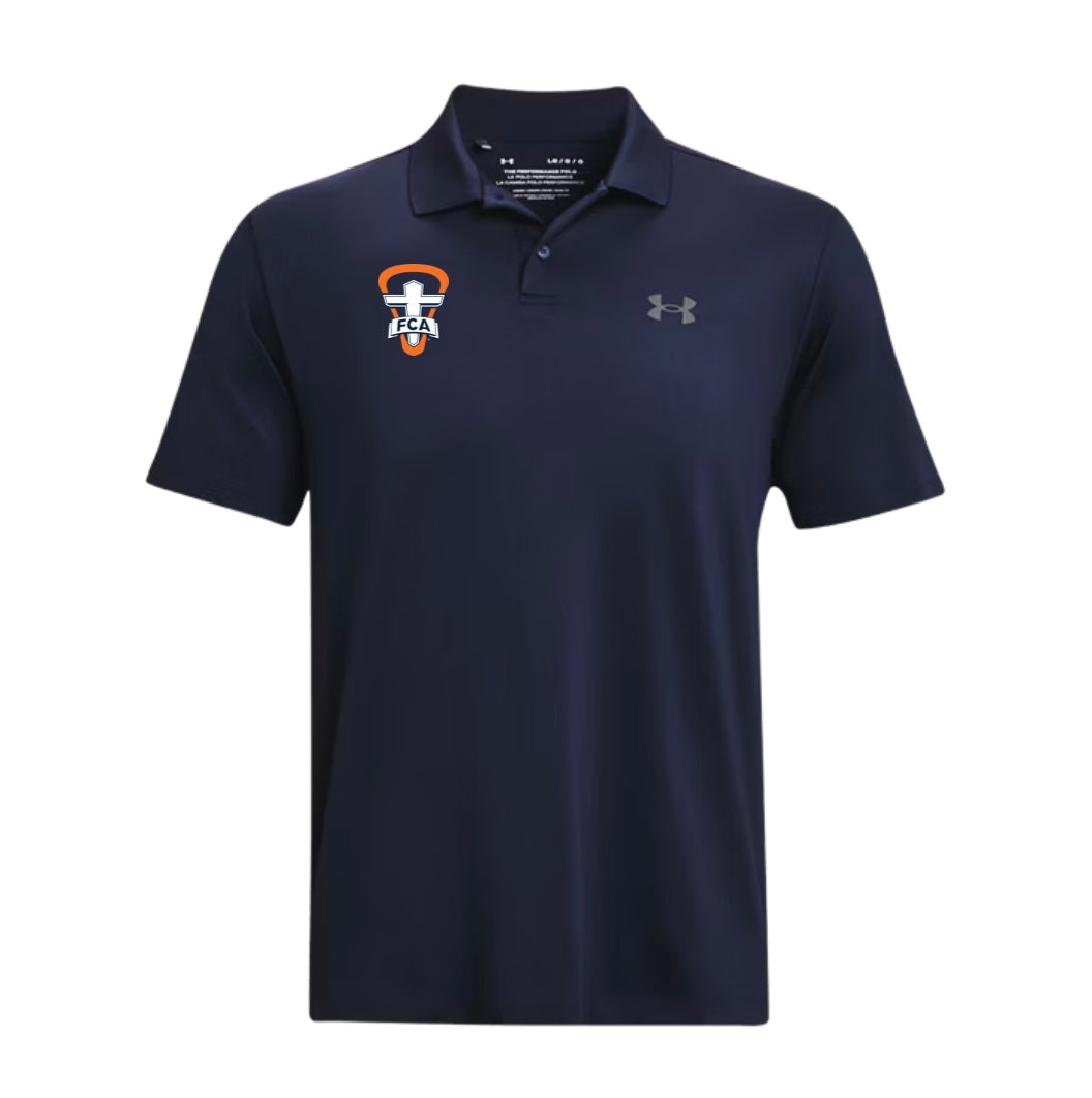 FCA Lacrosse - UA Matchplay Men's Polo - Navy Cross Logo