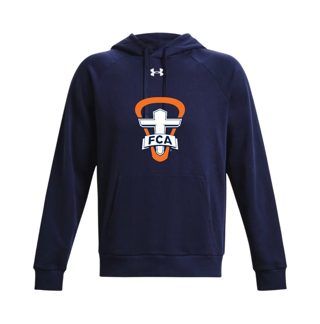 FCA Lacrosse - UA Men's Rival Fleece - Navy - Cross Logo