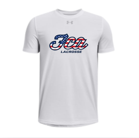 FCA Lacrosse - UA Tech Team Youth T-Shirt - White