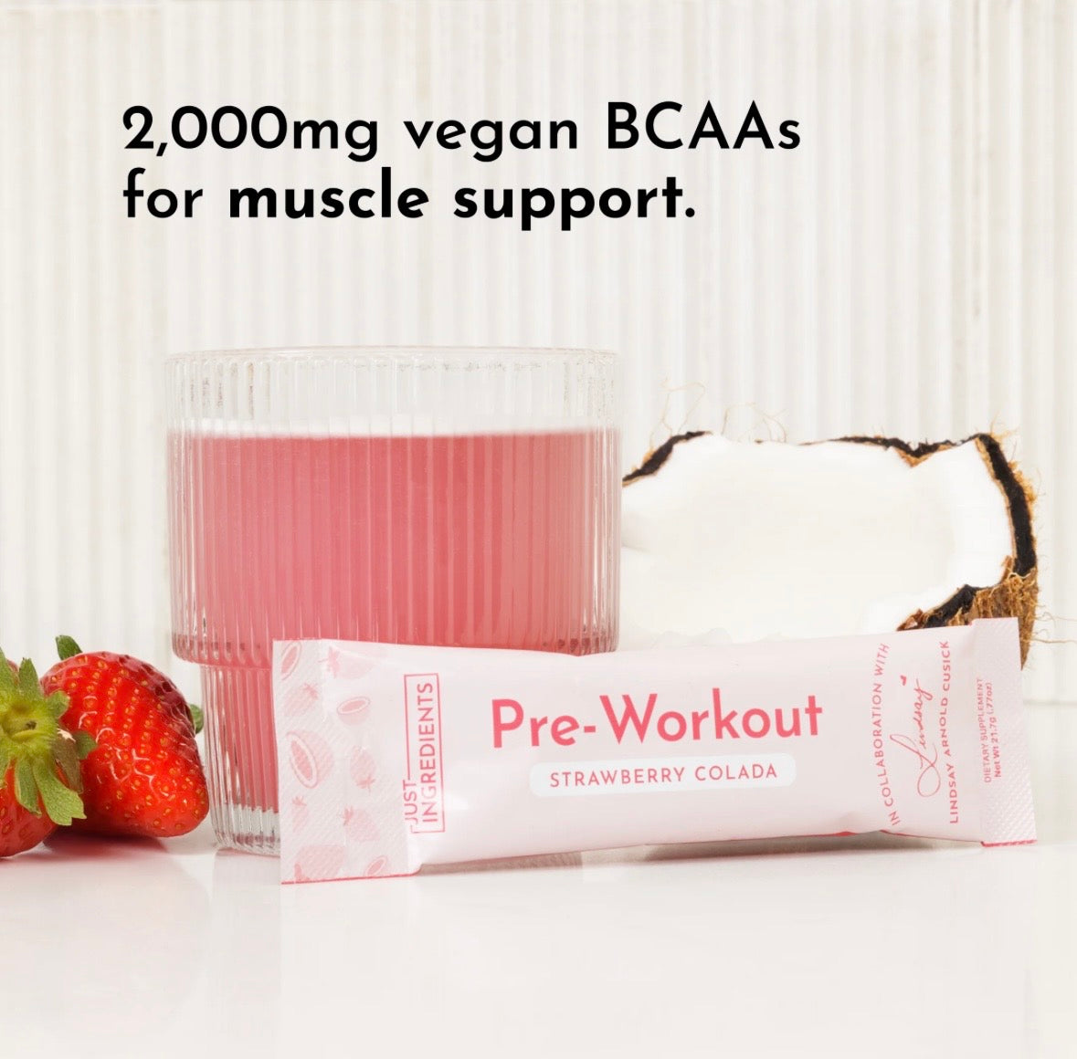 Strawberry Colada - Pre-Workout Stick (by Lindsay Arnold)