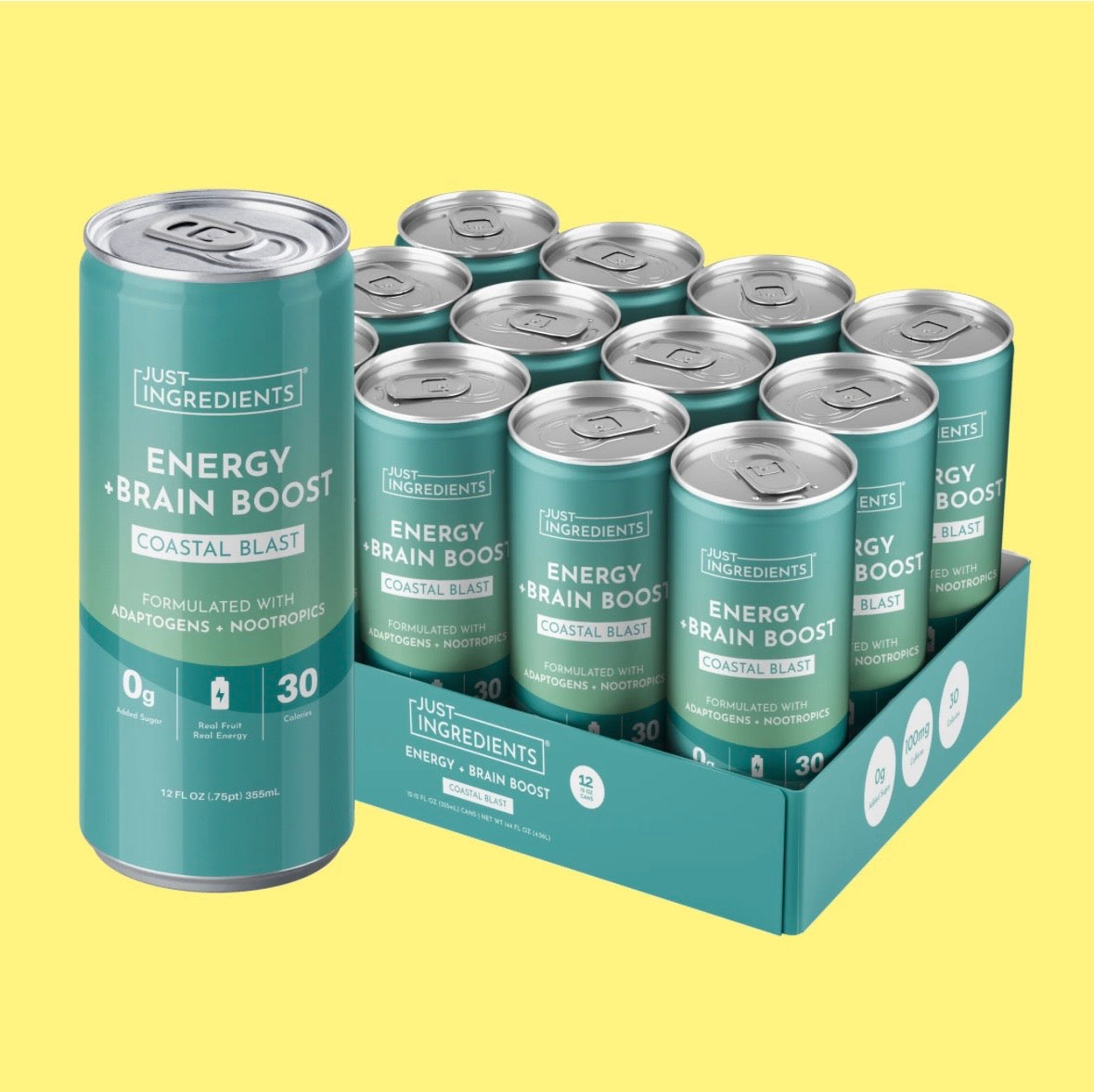 Coastal Blast Energy + Brain Boost (Single Can)