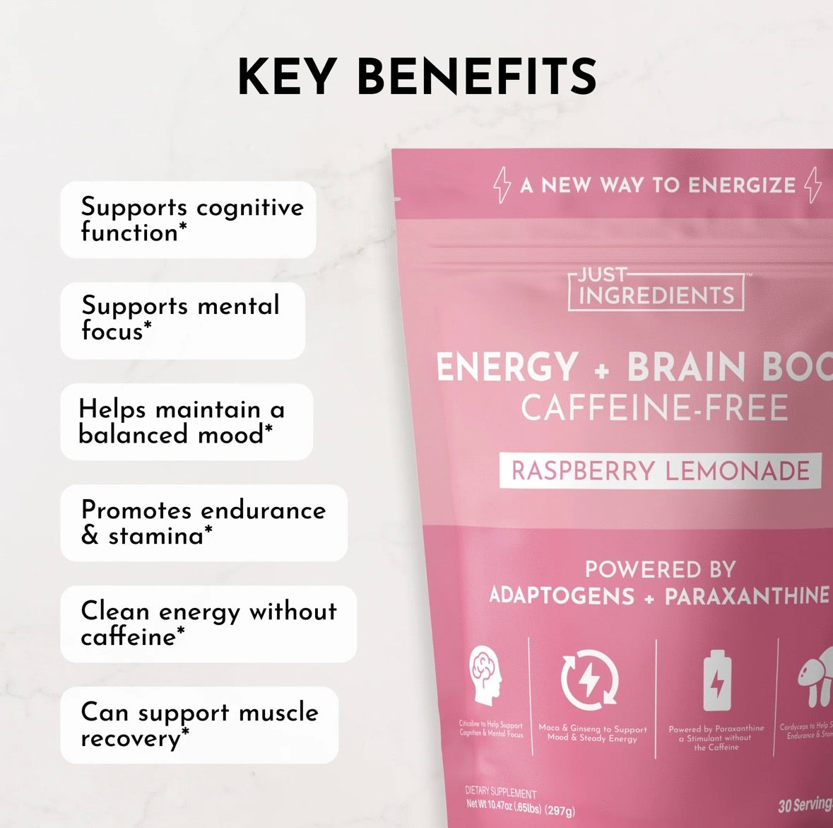 Raspberry Lemonade - Energy + Brain Boost (Paraxanthine)