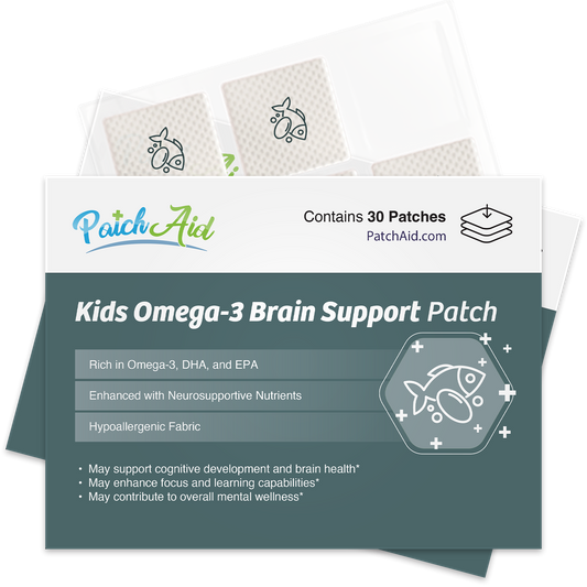 Kids Omega-3 Patch - Antioxidant & Botanical Brain Booster: 1-Pack
