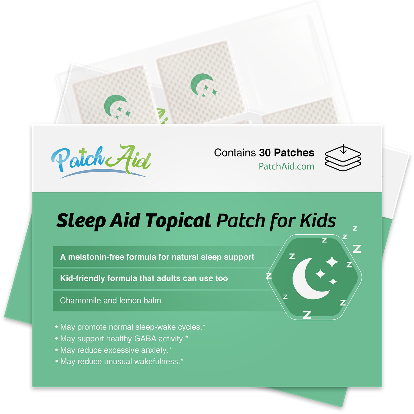 Kids Sleep Aid Topical Patch - Melatonin-Free Sleep Aid: 1-Pack