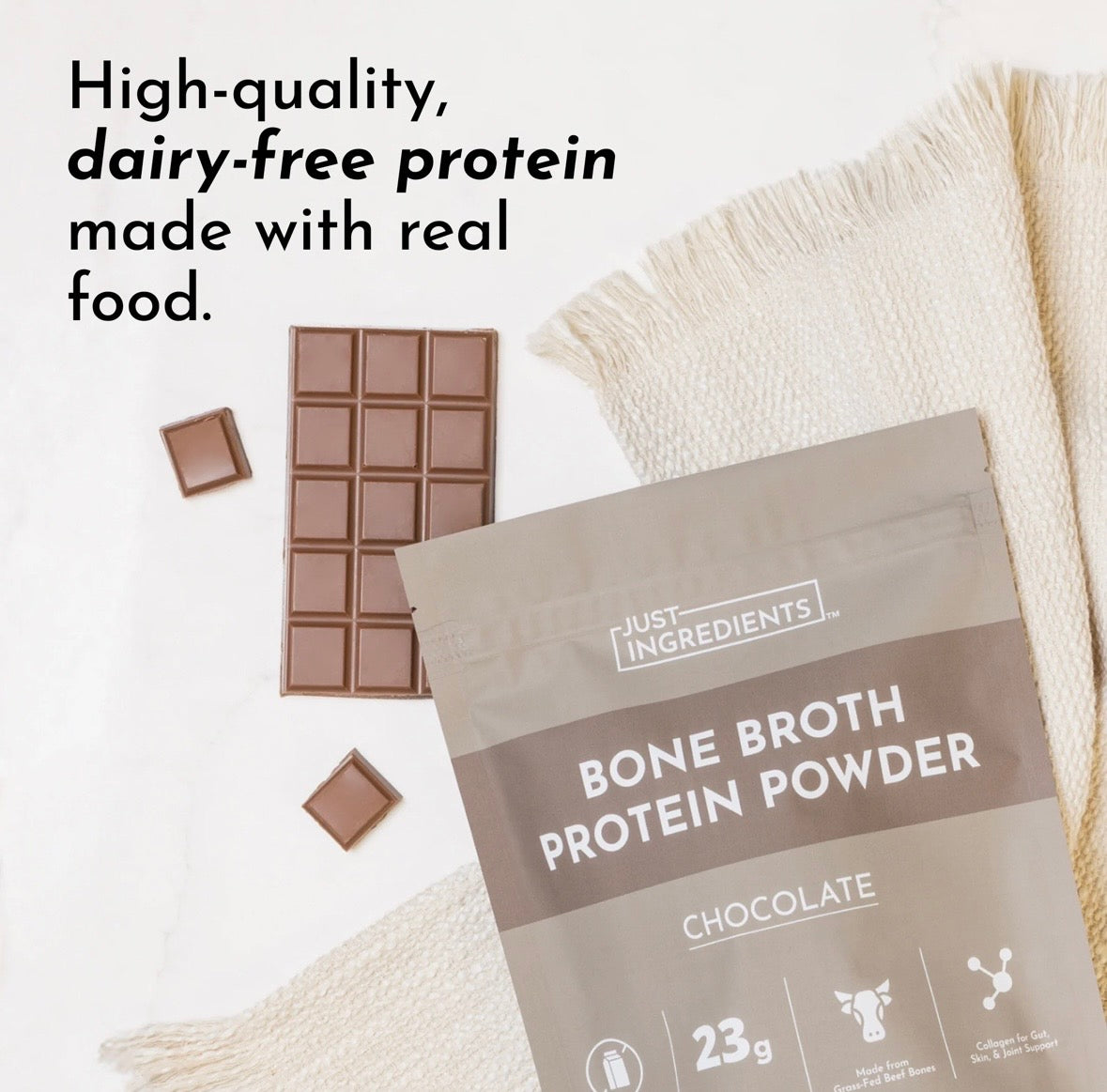 Chocolate Bone Broth Protein Powder