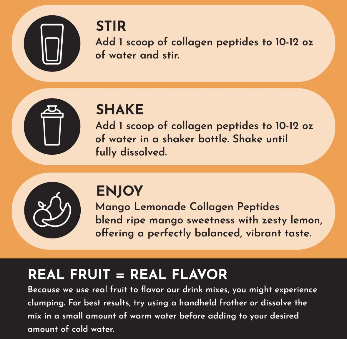 Collagen Peptides - Mango Lemonade