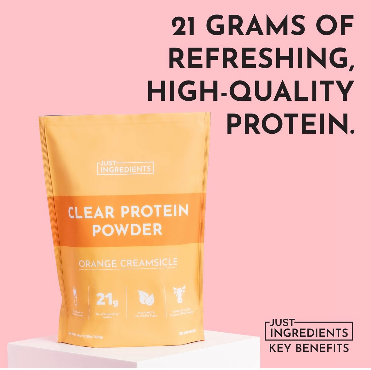 Orange Creamsicle- Clear Protein 20 Servings