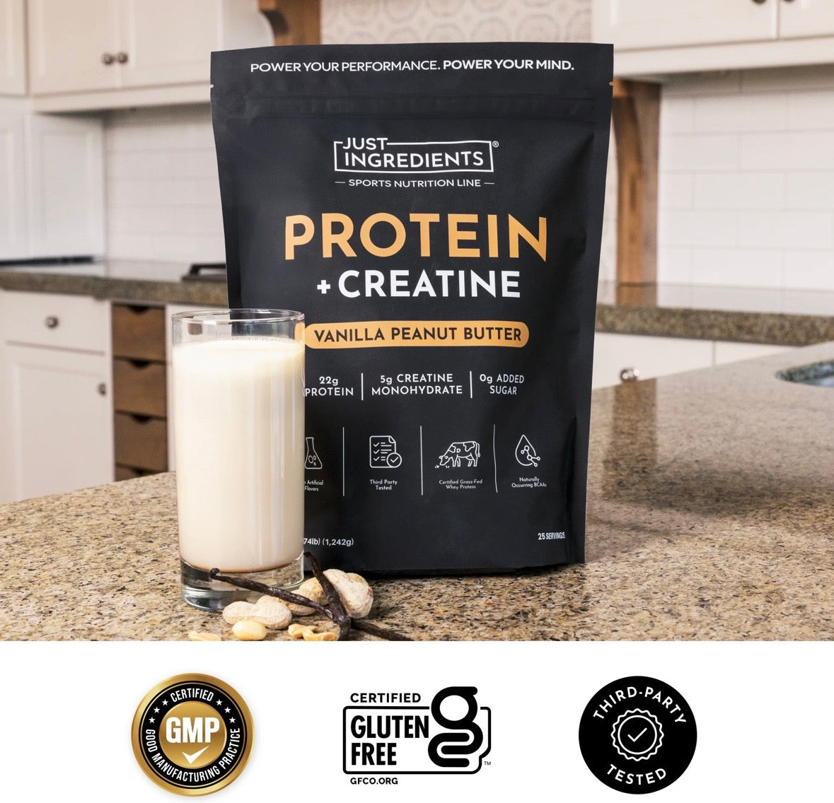 Vanilla Peanut Butter - Protein + Creatine