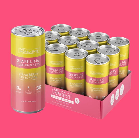 Strawberry Lemonade Sparkling Electrolytes (Single Can)