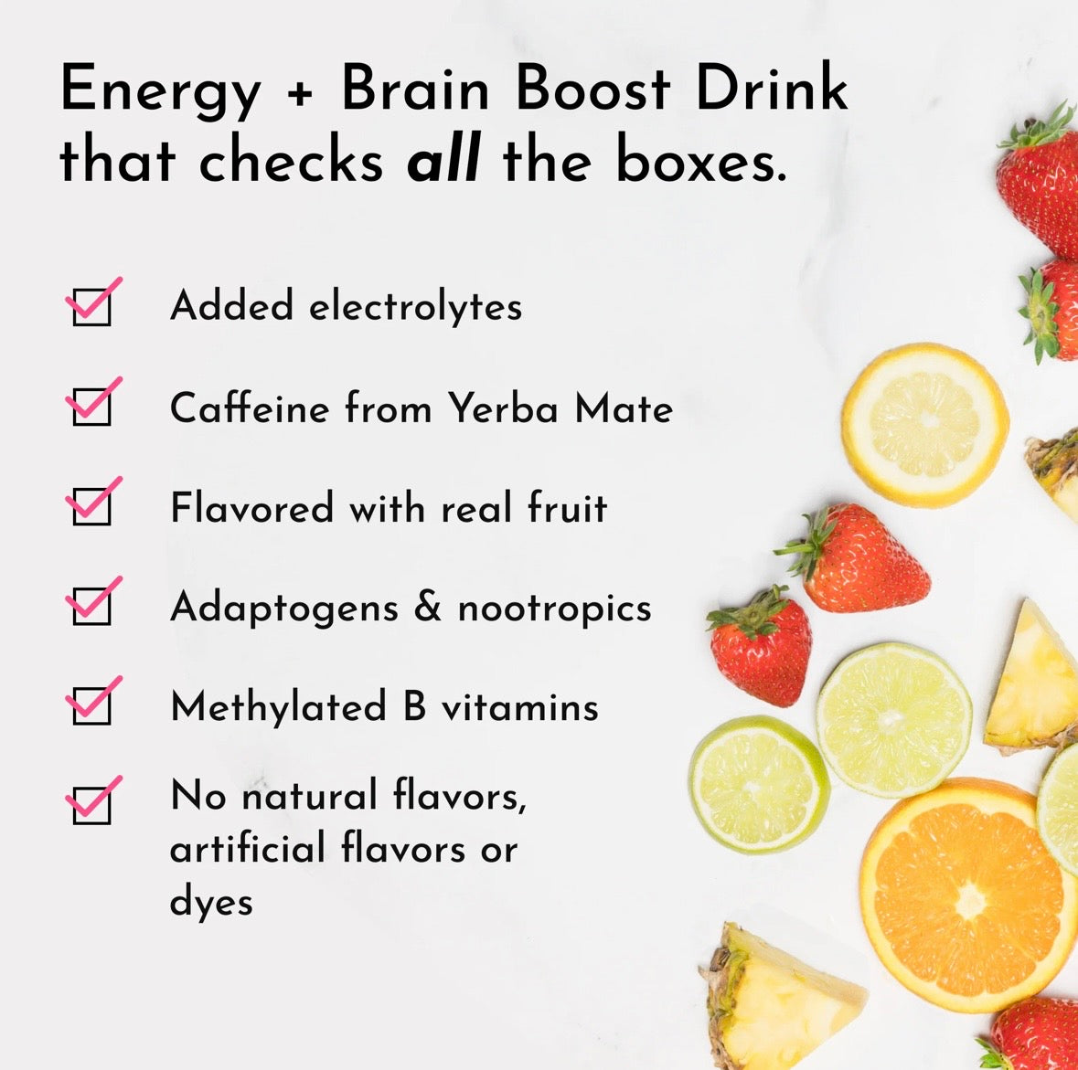 Lemon Lime Brain + Energy Boost Electrolytes