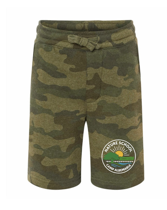 Nature School - Youth Camo Lightweight Fleece Short