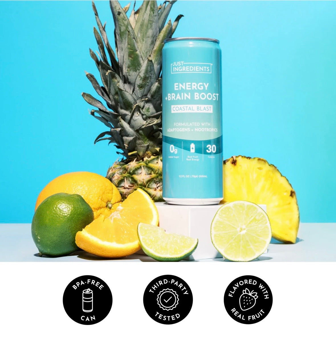 Coastal Blast Energy + Brain Boost (Single Can)