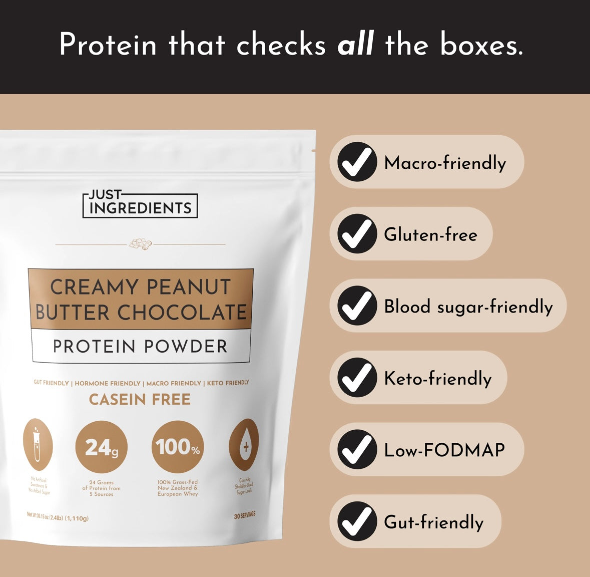 Creamy Peanut Butter Chocolate - Protein Powder