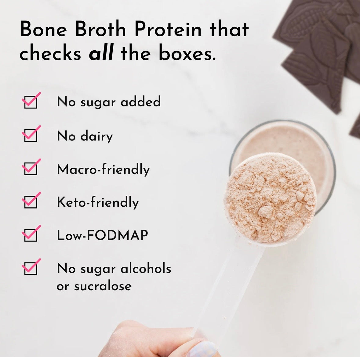 Chocolate Bone Broth Protein Powder