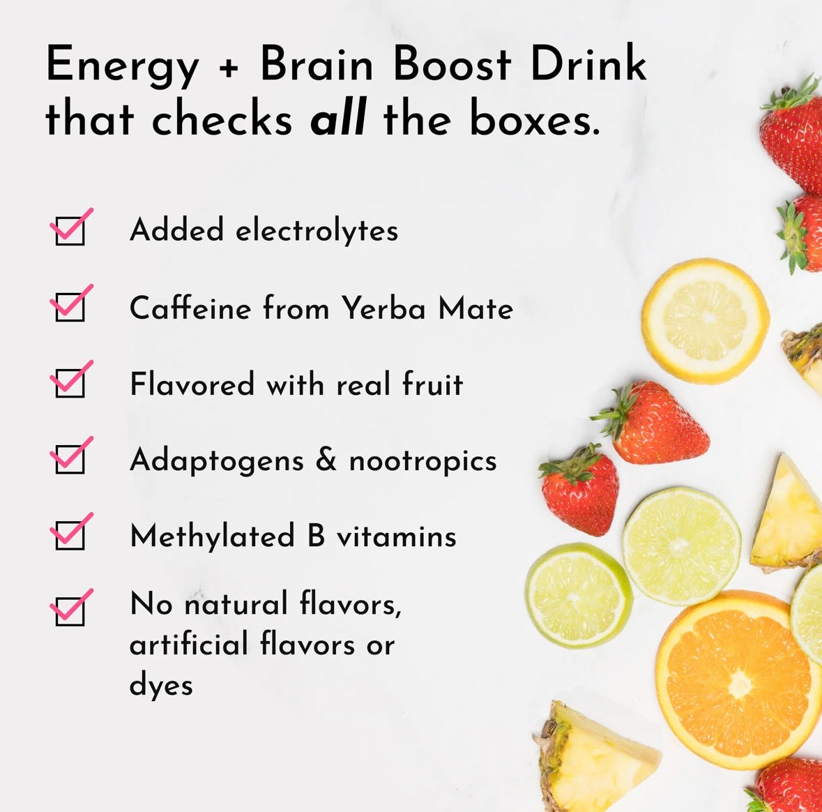 Lemon Lime - Brain + Energy Boost & Electrolytes