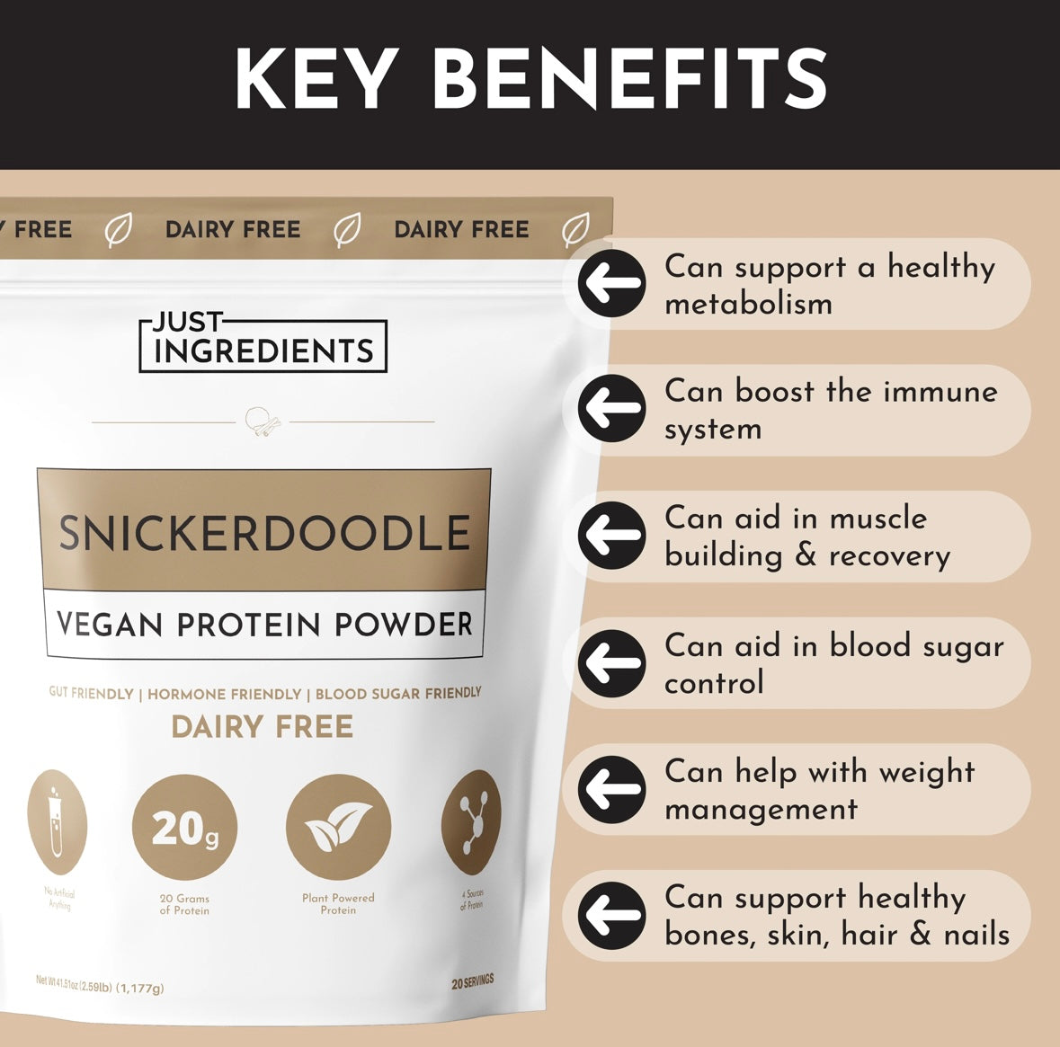 Vegan Snickerdoodle - Protein Powder