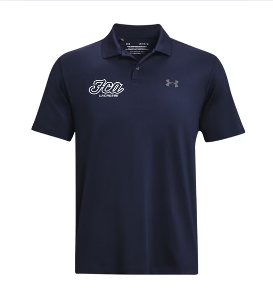 FCA Lacrosse - UA Matchplay Men's Polo - Navy Cursive Logo
