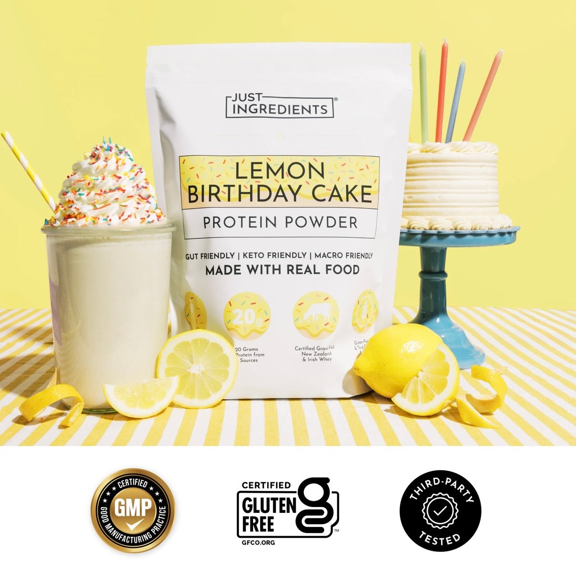 Lemon Birthday Cake - Protein Powder