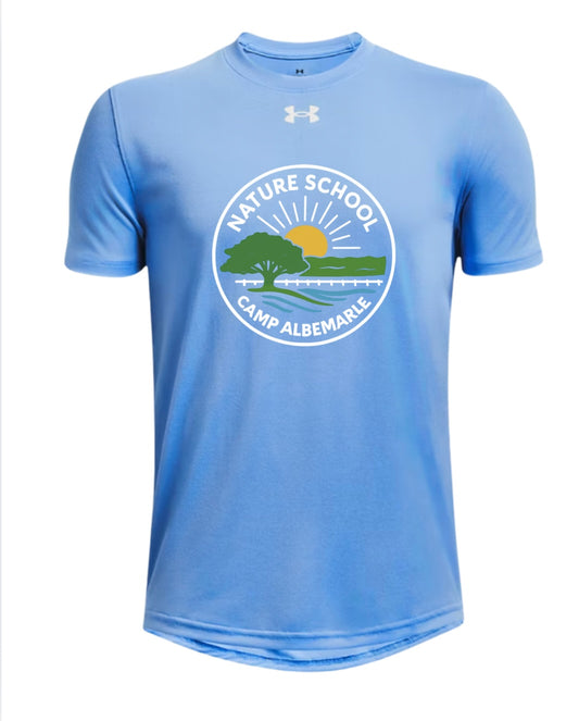 Nature School - UA Youth Tech Short Sleeve - Blue