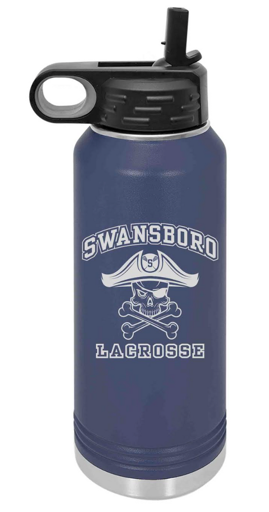 Swansboro Lax - 32oz Stainless Steel & Powder Coated Sport Tumbler
