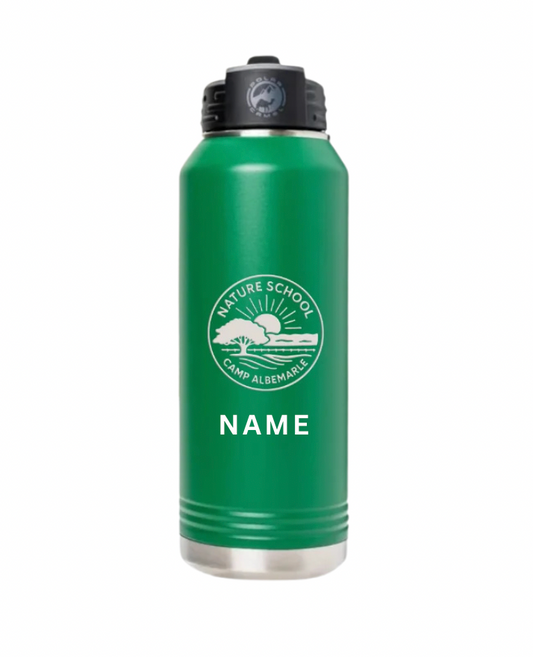 Nature School Water Bottle with Name - 32oz