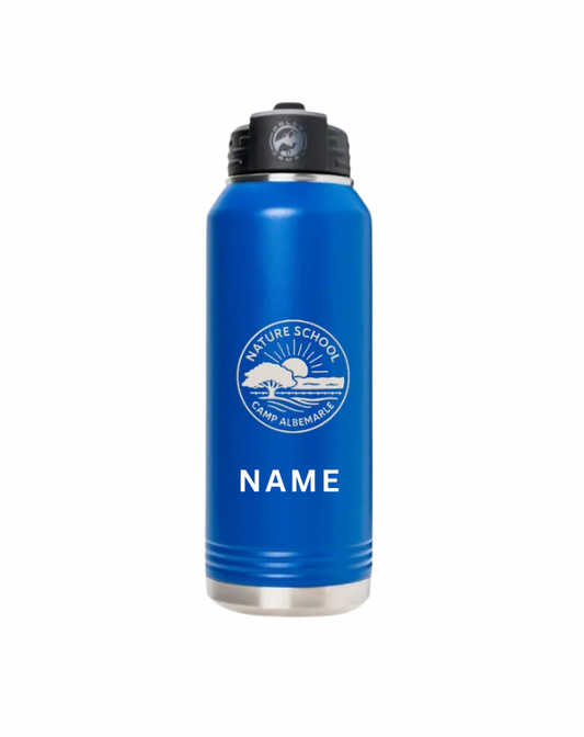 Nature School Water Bottle with Name - 20oz