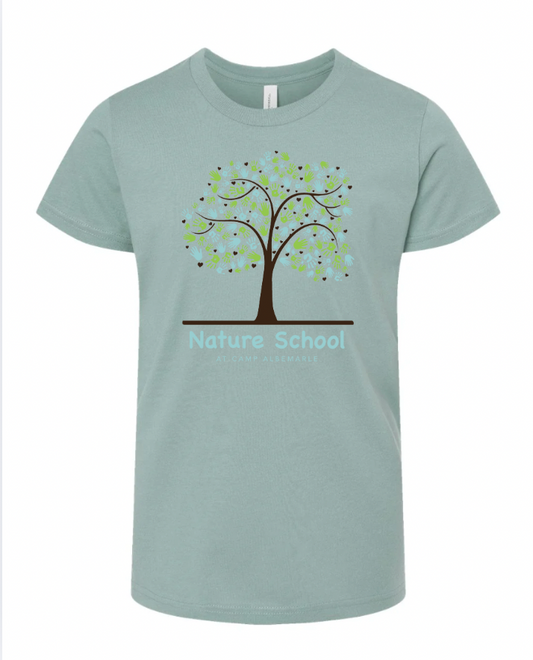 Nature School - Youth Original Tree T-shirt - Green