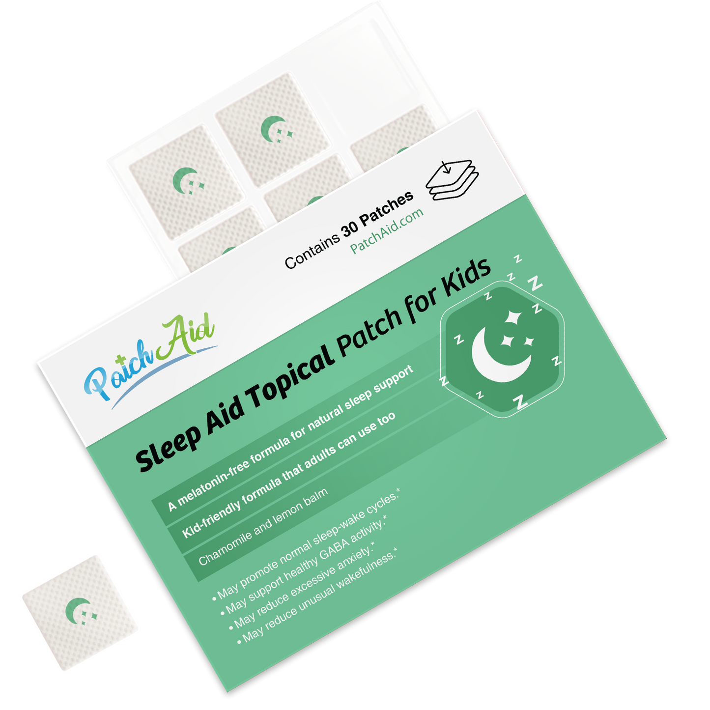 Kids Sleep Aid Topical Patch - Melatonin-Free Sleep Aid: 1-Pack
