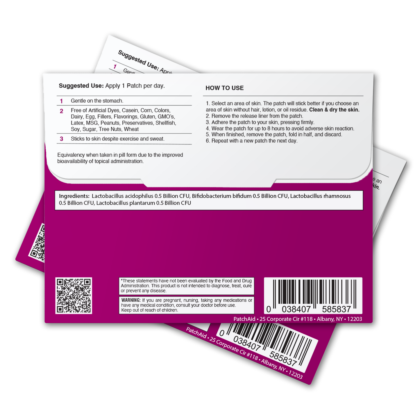 Kids Probiotic Patch - Daily Digestive Health & Immunity: 1-Pack