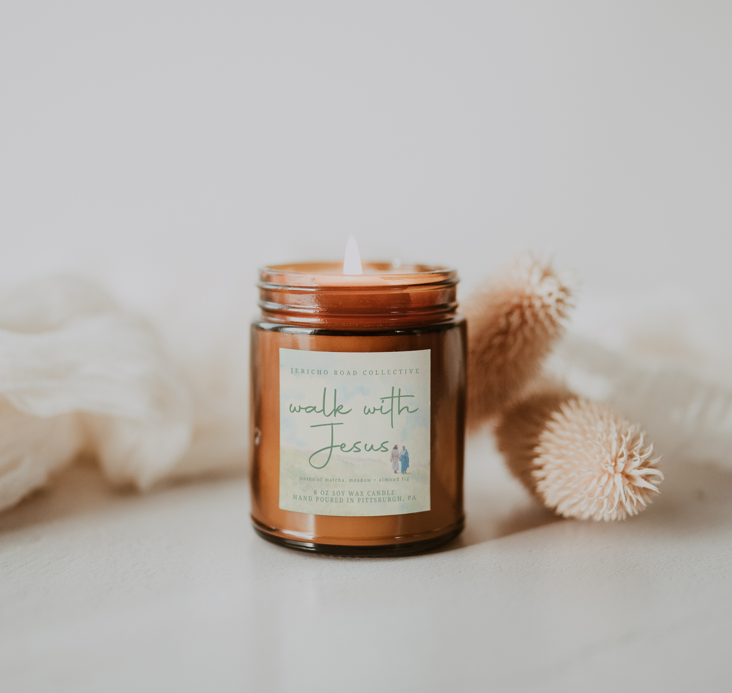 Walk With Jesus Soy Wax Candle