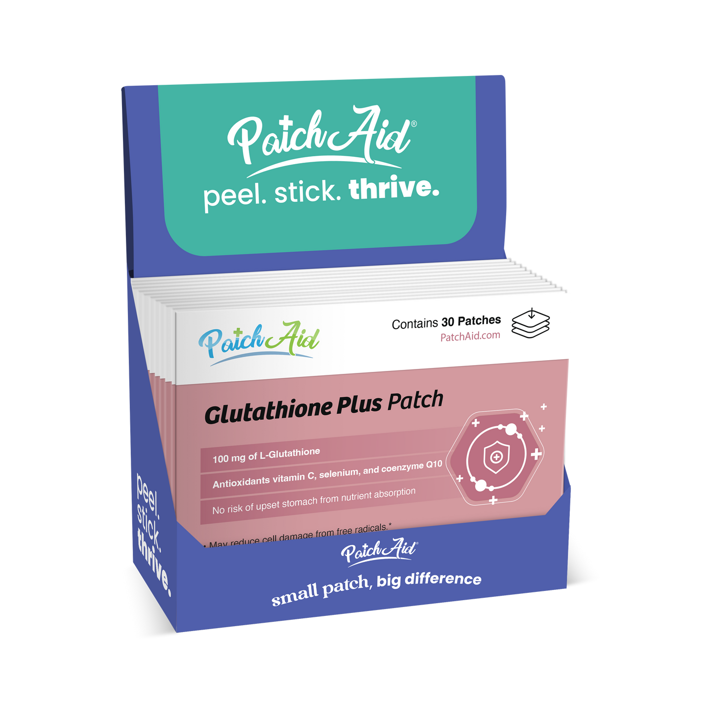 Glutathione Plus Patch - Antioxidant & Detox Support: 1-Pack
