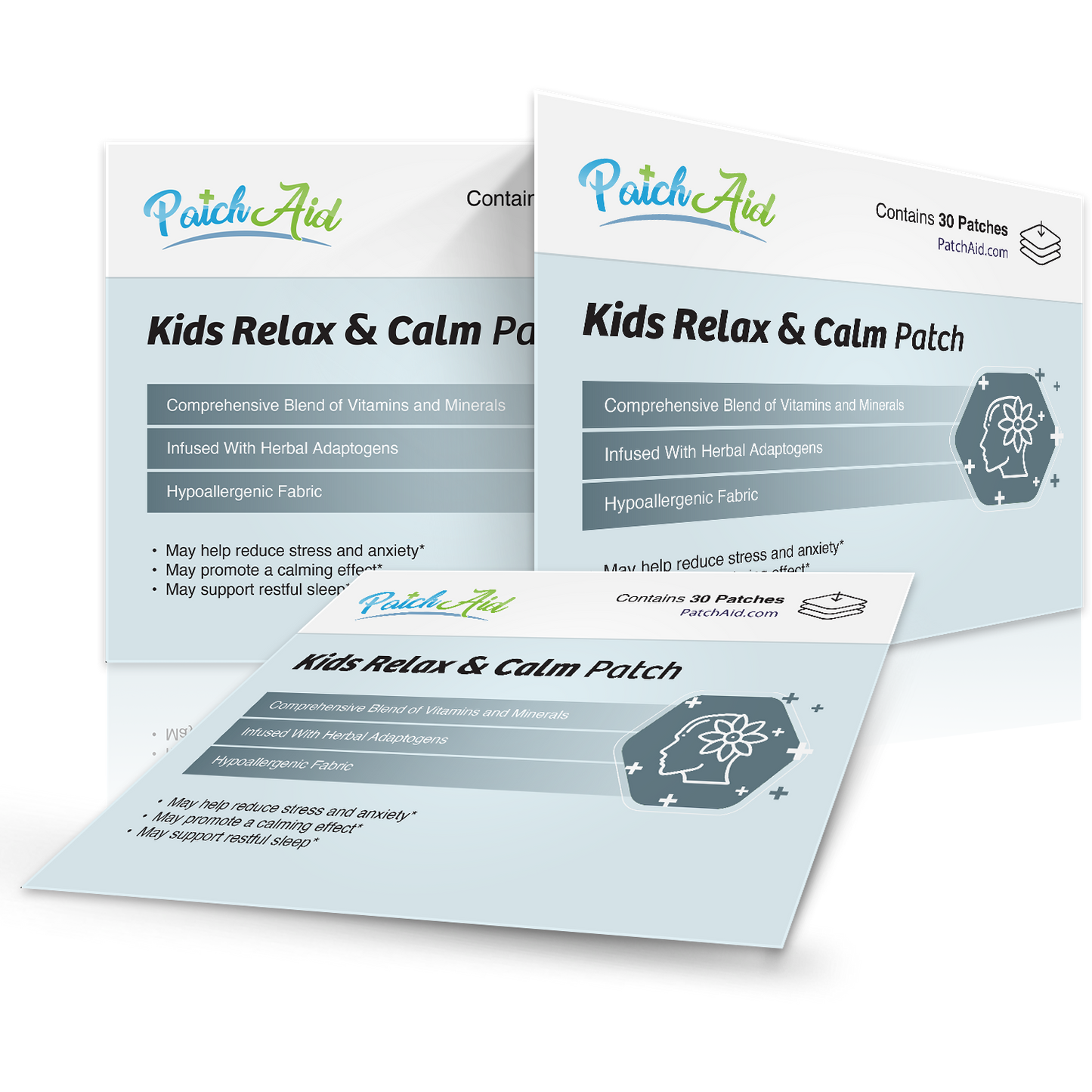 Kids Relax & Calm Patch - Natural Stress Relief & Relaxation: 1-Pack