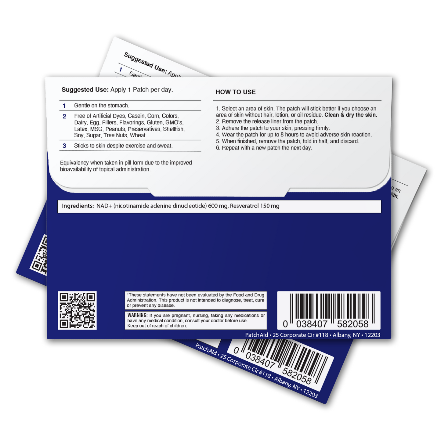 NAD+ Patch - Energy & Healthy Aging Support: 1-Pack