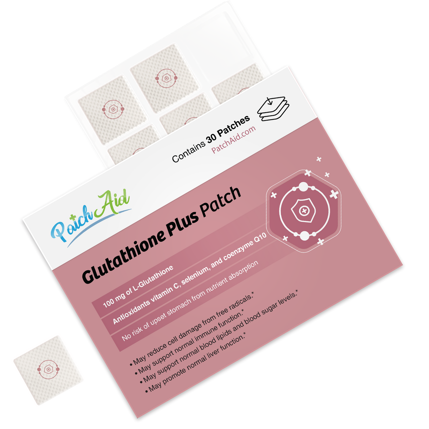 Glutathione Plus Patch - Antioxidant & Detox Support: 1-Pack